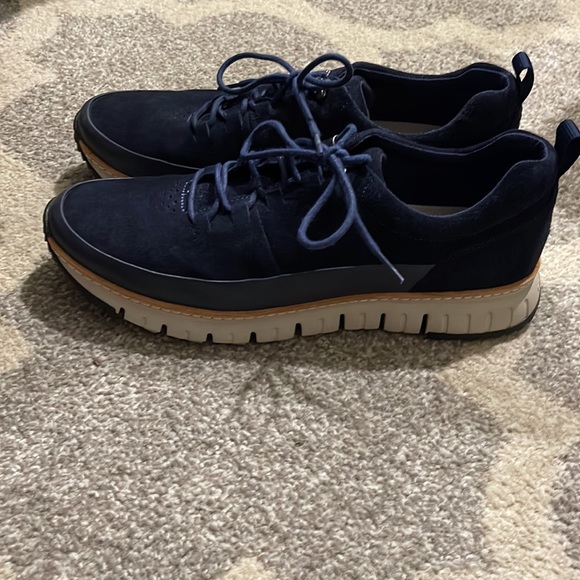 Cole Haan Zerogrand Mens Size 111.5 Blue Suede sneaker. Style C28469 - Picture 2 of 4